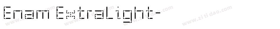 Enam ExtraLight字体转换
